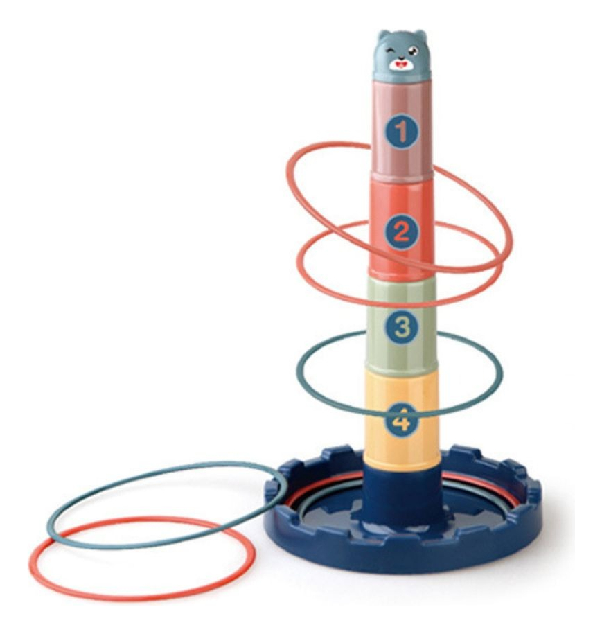 Genérico - Set 3 Juguetes Apilado De Aros Interactivo Diversion Lau