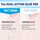 thumbnail image 3 of Kuretake Zig 2Way Glue Pen, punta ancha de 15 mm, set de 2, 3 of 3