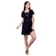 thumbnail image 1 of Camisa dormir Maternal Lactancia Margarita Negro M, 1 of 3