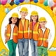 thumbnail image 3 of Set de chaleco y casco de construcción para regalos de fiesta para niños, 3 of 3