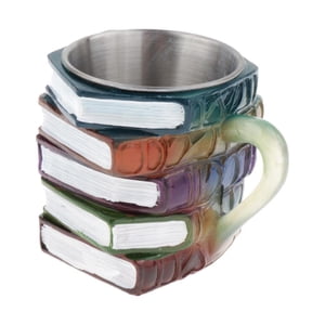 Bothyi - Taza De Libro Pintado En 3D, Taza De Café Única Para Amantes De La Literatura, Lectores Y Profesores.