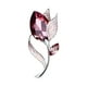 thumbnail image 3 of Broche de flor, alfileres de lujo para escote, joyería elegante, aleación brillante para bolsos, accesorios de ramillete, ropa para niñas, vacaciones Rojo, 3 of 5