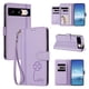 thumbnail image 2 of Funda Cartera Trébol para Google Pixel 8 con Ranuras Tarjetas y Carga Inalámbrica Morado claro, 2 of 6