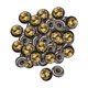thumbnail image 1 of 50 Uds Botones De Costura 12mm Botón De Metal Decorativo DIY Para Chaqueta Vaquera Abrigo Negro Dorado, 1 of 5