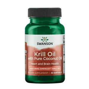 Swanson - Krill Oil With Pure Coconut Oil 500 Mg 30 Sofgels