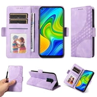 Carcasa Foxdock Xiaomi Redmi Note 9 4G De Cuero Pu, Diseño Acolchado Clásico, Protección Contra Caídas Y Rayones