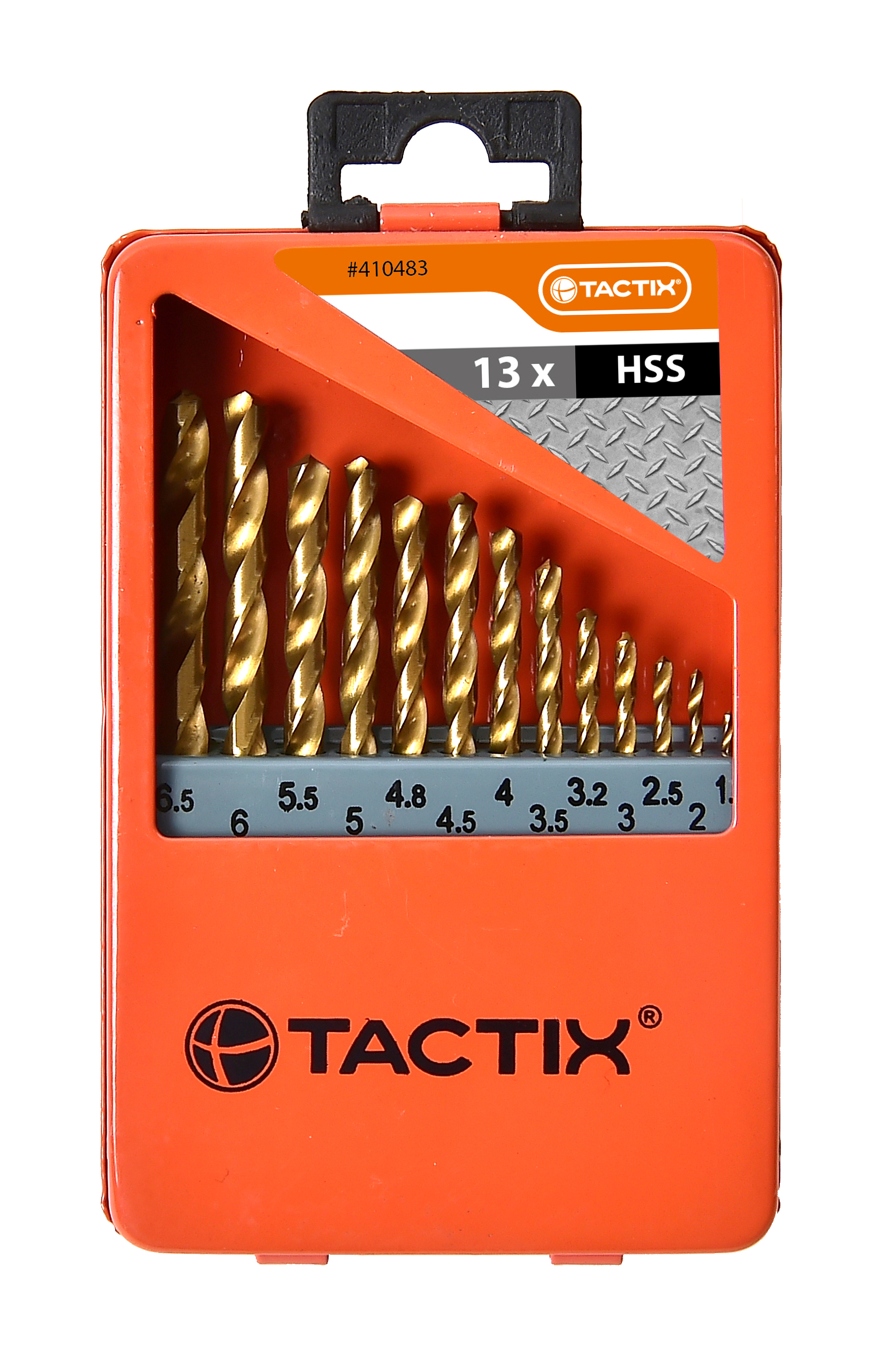Tactix - Set De Brocas Metricas Hss De Titanio 13 Piezas