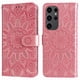 thumbnail image 2 of Funda tipo cartera FOXDOCK para Samsung Galaxy S24 Ultra , diseño girasol en relieve, cuero PU, cierre magnético, soporte y tarjetero, 2 of 5