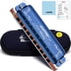 thumbnail image 1 of Harmonica East Top Diatonic Blues Key C, 10 agujeros con funda, 1 of 6
