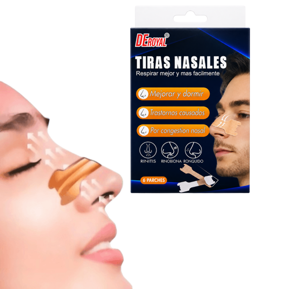 Pack 12 Tiras Nasales Antirronquido Respira Mejor Congestión