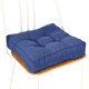 thumbnail image 1 of Xiao Hua Cojín de Silla de Algodón y Lino Azul Oscuro -1 Pieza, Cojín de Asiento Cuadrado Sólido de 17.72 X 17.72 X 3.54 Pulgadas, Cojín de Silla de Oficina con Relleno de Algodón, Decoración, 1 of 5