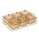 thumbnail image 4 of Platos De Servicio Divididos Plato De Frutas Secas Bandeja De Nueces Para Bocadillos Marrón 6 Rejillas, 4 of 5