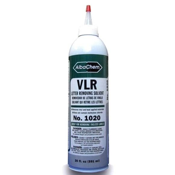 Removedor de vinilo AlbaChem VLR 1020, botella de 591 ml