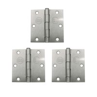 Pack 3 Bisagras Acero Odis 3,5”×3,5”× 2,0Mm - Plata
