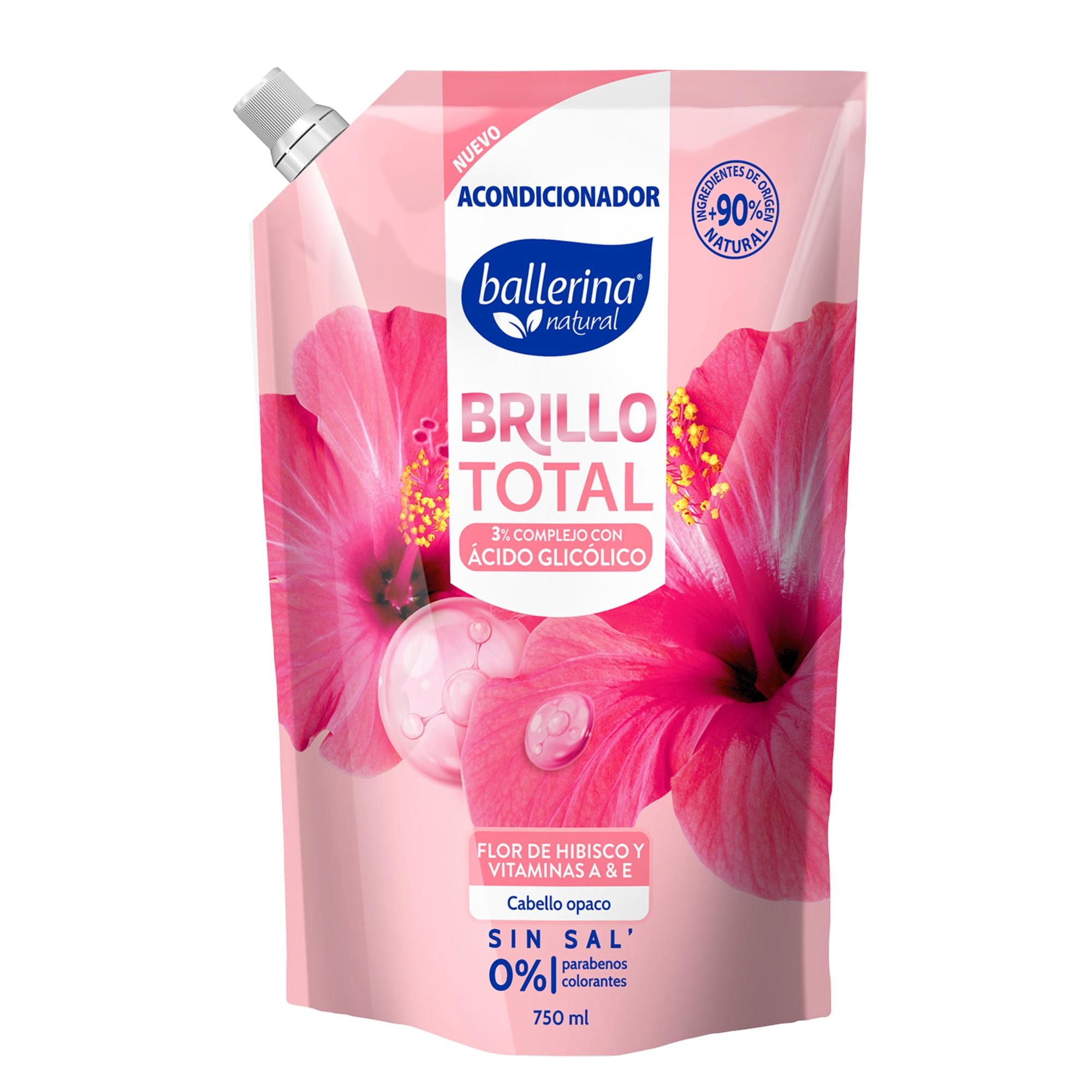 Acondicionador Ballerina brillo total doypack, 750 ml