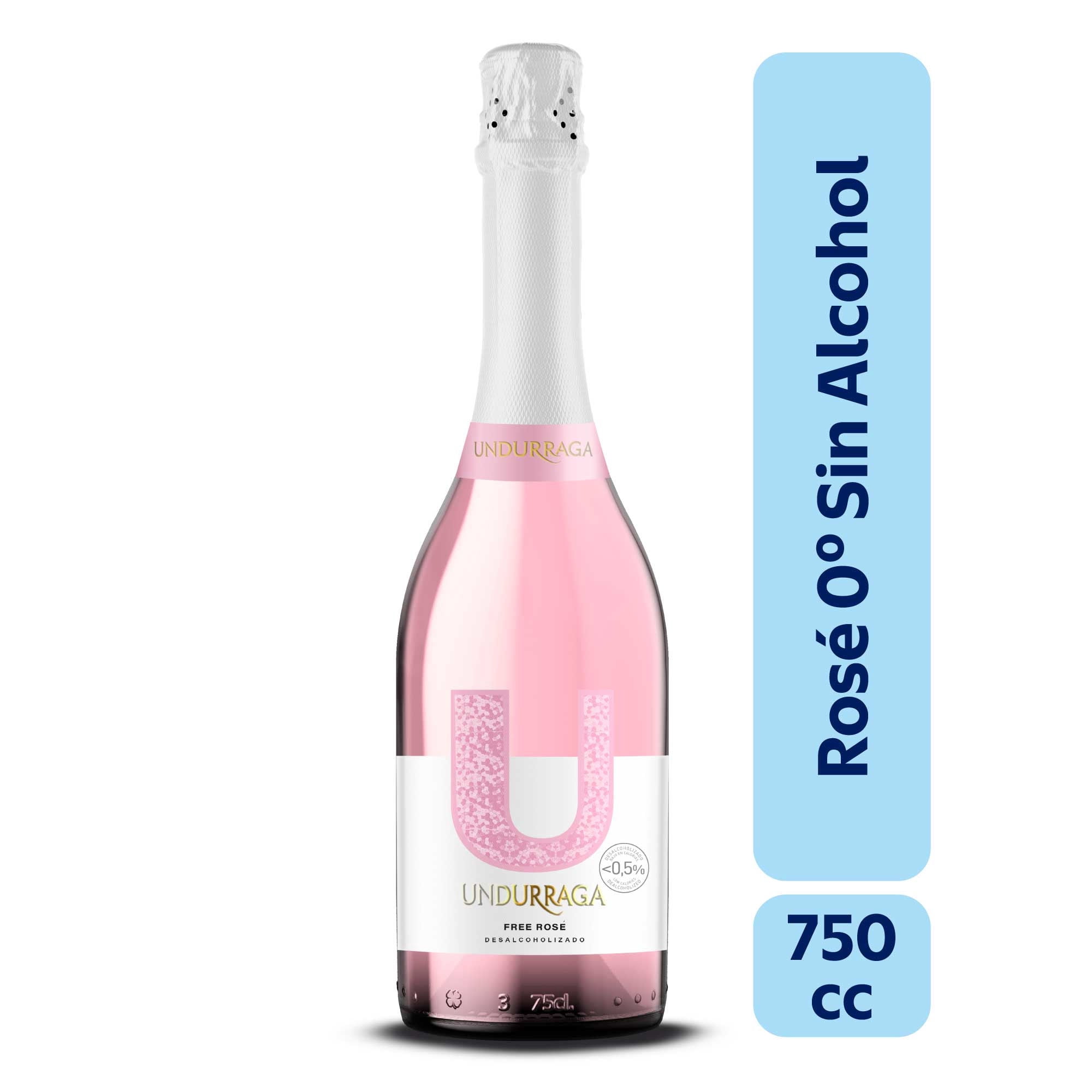 Espumante Botella Sparkling Rose Free 750 ml Undurraga