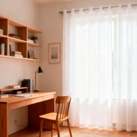 Dib - Cortina 2 Paños Velo Basico Perla