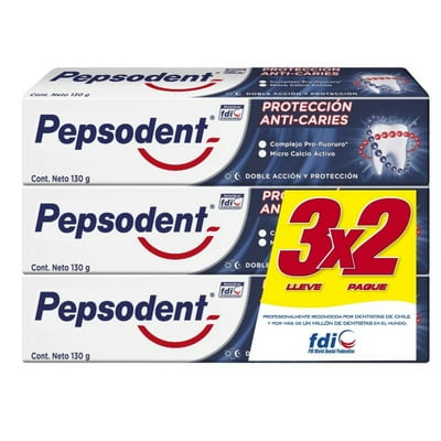 Pasta Dental Protección Anti-Caries 3 Un Pepsodent