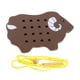 thumbnail image 2 of Lacing Threading Toys Lacing Playing Games Aprendizaje Temprano Para Airplane Brown, 2 of 5