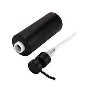 Magideal - Dispensador De Jabón Negro, Dispensador De Jabón Vacío Para Champú, Práctico Dispensador De Jabón De Manos Moderno Para Baño De 300Ml, Bomba De Jabón