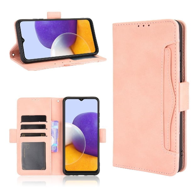 Funda Cartera Magnética para Samsung Galaxy A22 4G- Tarjetero Desmontable, Cuero PU, Soporte