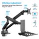 thumbnail image 5 of Brazo Para Monitor Avlt Doble 17 38 Con Bandeja Para Laptop Y Dock Usb c, 5 of 9