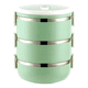 thumbnail image 1 of Lonchera Térmica  Belug Fiambrera 3 Niveles 2100ml: Comida Caliente Color Verde, 1 of 5