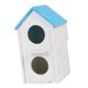 thumbnail image 5 of Doble Agujero Pet Bird Parrot Eclosión Cría Caja Nest House Azul, 5 of 5