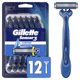 thumbnail image 1 of Maquinillas de afeitar desechables Gillette Sensor3 Comfort para hombre x12, 1 of 3