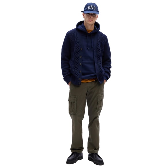 Pantalón cargo GAP Black Moss para hombre, talla 36 x 34