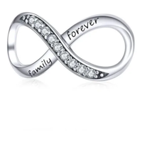 Genérico - Charm Dije Plata 925 Infinito Forever / Todojoyas