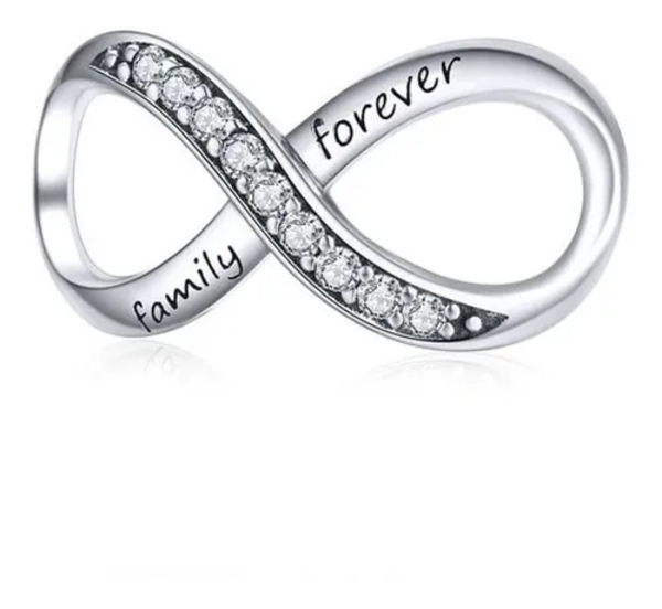 Genérico - Charm Dije Plata 925 Infinito Forever / Todojoyas