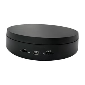 Magideal - Soporte De Exhibición Giratorio De Rotación De 360 Degree, Velocidad Ajustable, Exhibición De Joyería Eléctrica Para Espectáculos, Publicidad, Productos De , Negro
