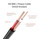 thumbnail image 5 of Cable BNC LONNKY de 30 m de vídeo y alimentación para cámaras de vigilancia CCTV, 5 of 9