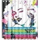 thumbnail image 1 of Cortina de ducha de Marilyn Monroe, juego de cortinas de baño con ganchos, tamaño 66 x 72 pulgadas, 1 of 3