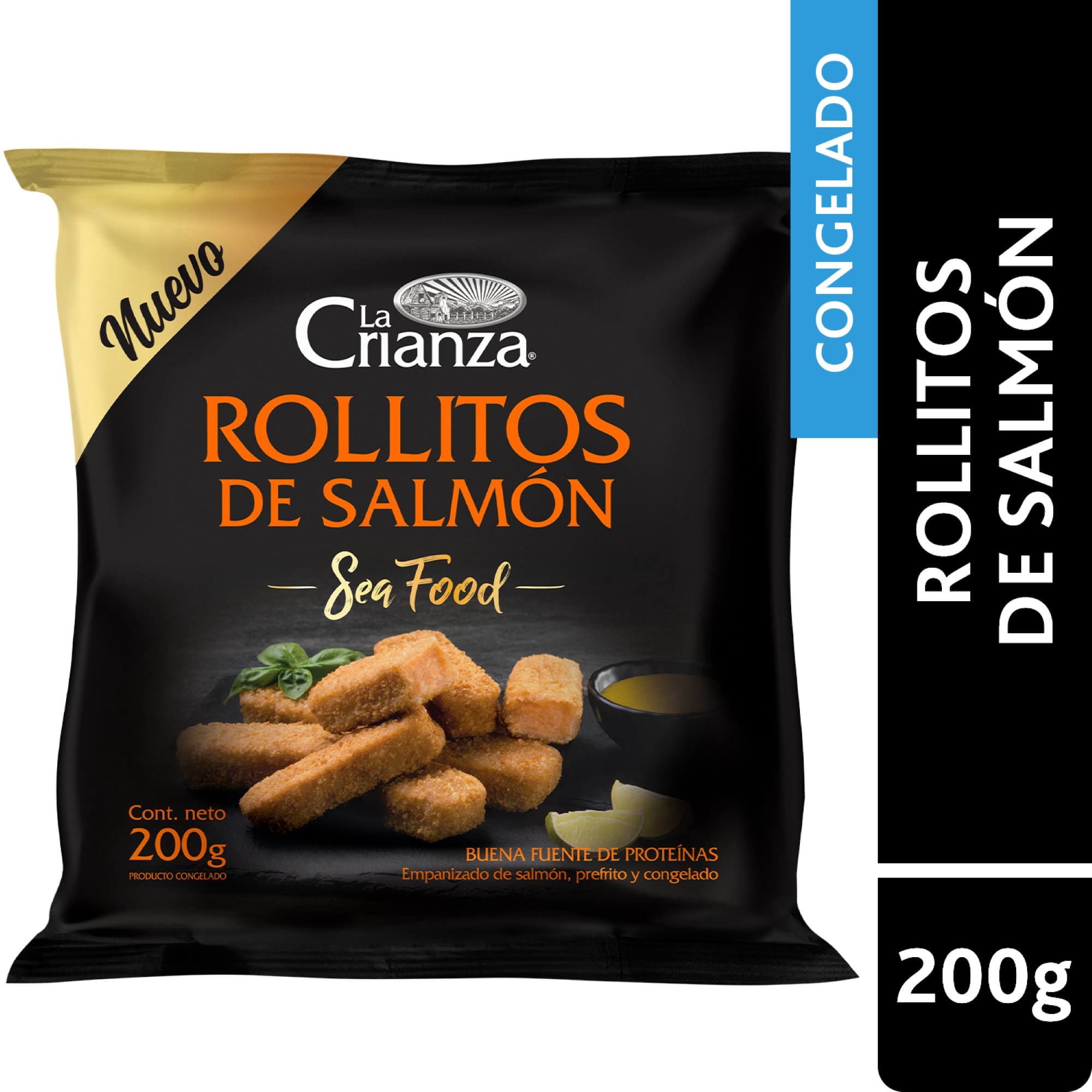 Salmón En Rollitos Empanizado 200 g La Crianza
