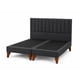 thumbnail image 2 of Cama Turin King Size + Respaldo Turin King Size Gris Oscuro, 2 of 3
