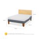 thumbnail image 3 of Cama Europea Excellence Plus 2 Plaza Base Normal, 3 of 8