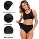 thumbnail image 3 of Ropa interior Molasus para mujer, algodón suave, cintura alta, color negro, 3 of 5