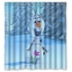 thumbnail image 1 of Cortina de ducha de la película Frozen Olaf con ganchos, tamaño 66 x 72 pulgadas, 1 of 3