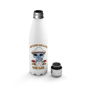 Creango - Botella Agua Termica Meme Gato Pitufo De Acero Inoxidable