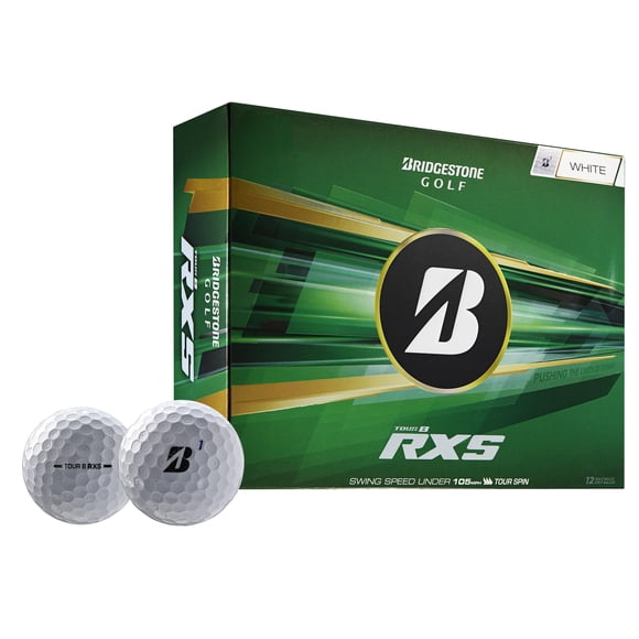 Pelotas de Golf Bridgestone Tour B RXS Blancas de Baja Compresión