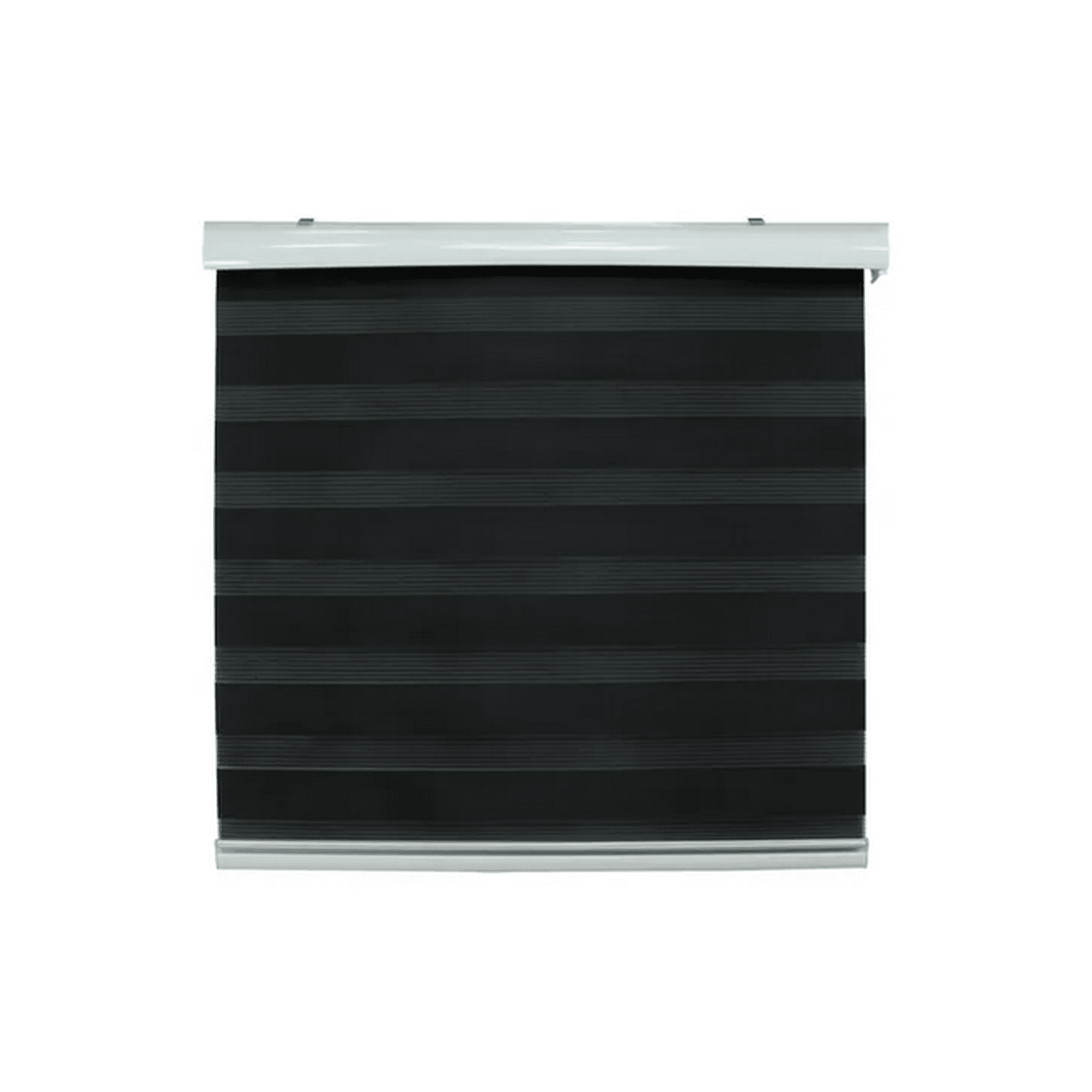 Genérico - Cortina Roller Duo Zebra Día Noche 150x200cm Negro