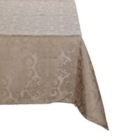 Sueño Blanco - Mantel Rectangular Flor De Lis Café