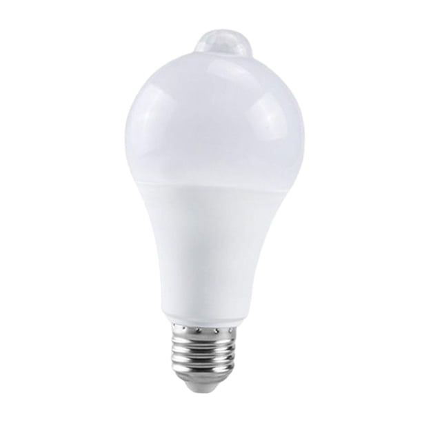 Bombilla de detección de movimiento Luz de detección automática nocturna infrarroja Encendido/apagado automático Amplia presión para pasillo Sótano Ex 20W blanco frío