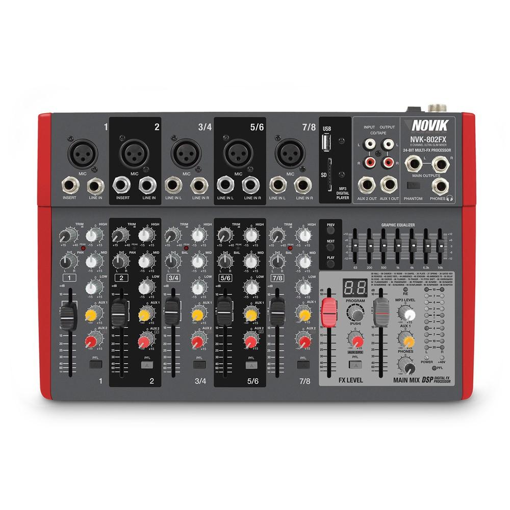 Consola Mixer Novik Nvk 802Fx