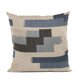 thumbnail image 1 of Cojín Plutus Brands Blue Plutus Blocks Stripe de 40 x 40 cm, 1 of 9