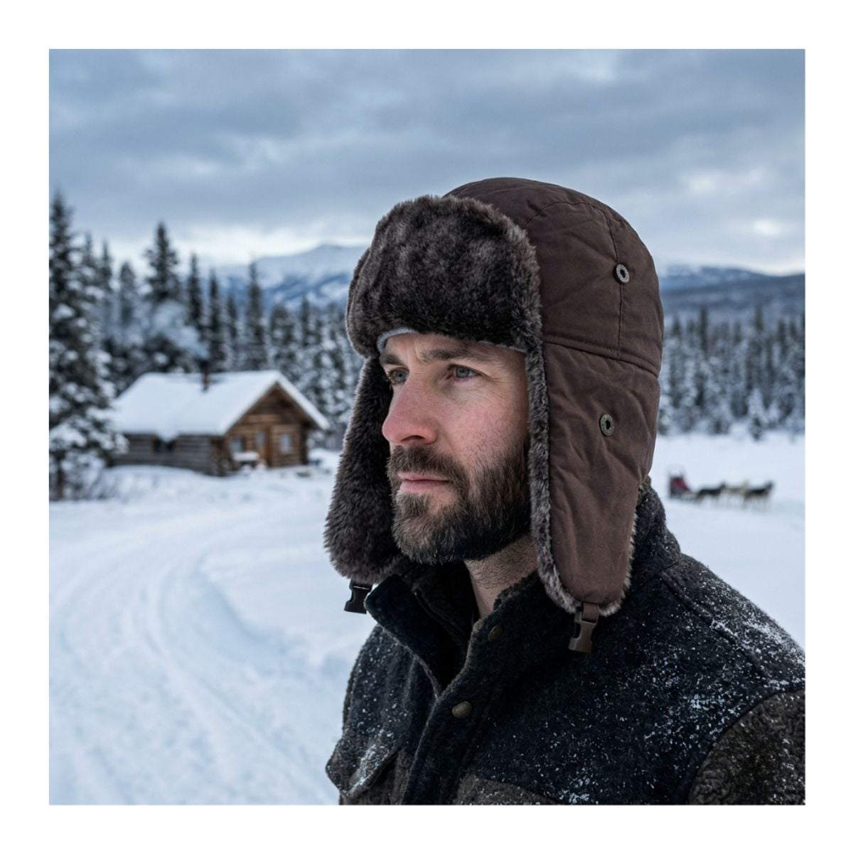 Genérico - Gorro Ruso Unisex De Lona Parka Calido Termico