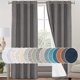 thumbnail image 1 of Cortinas PrinceDeco 100% Opacas de Lino Gris 213 cm × 213 cm (juego de 2), 1 of 9