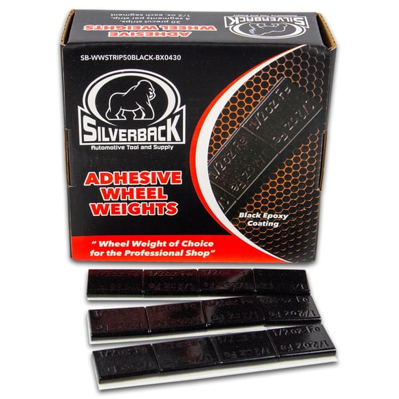 Pesas adhesivas para ruedas Silverback 38 g negro, caja de 120 unidades